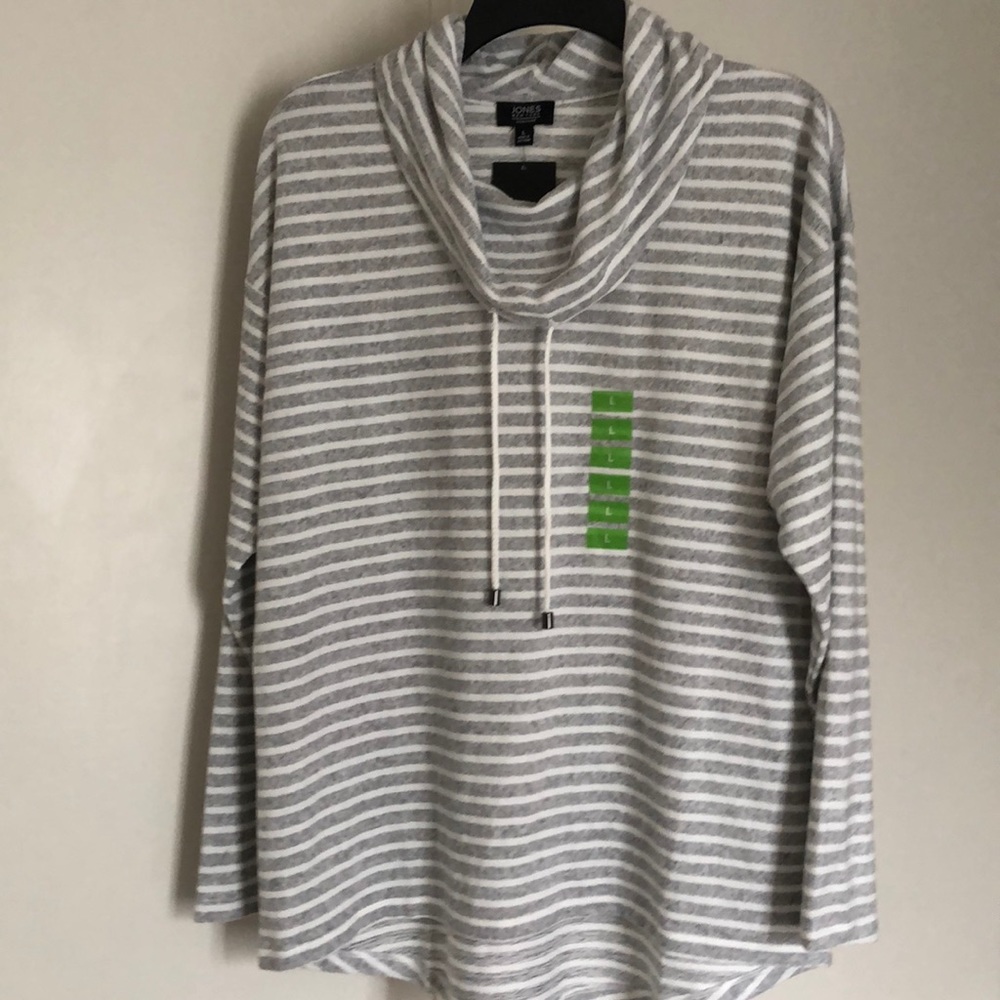 Jones new york Cowl boxy pullover